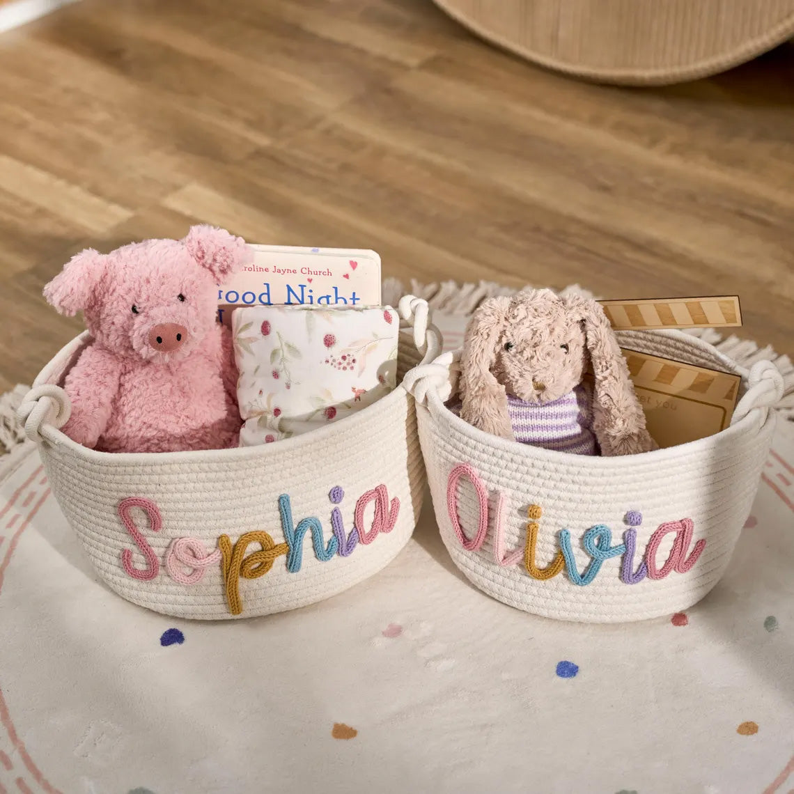 Personalized Knitted Basket