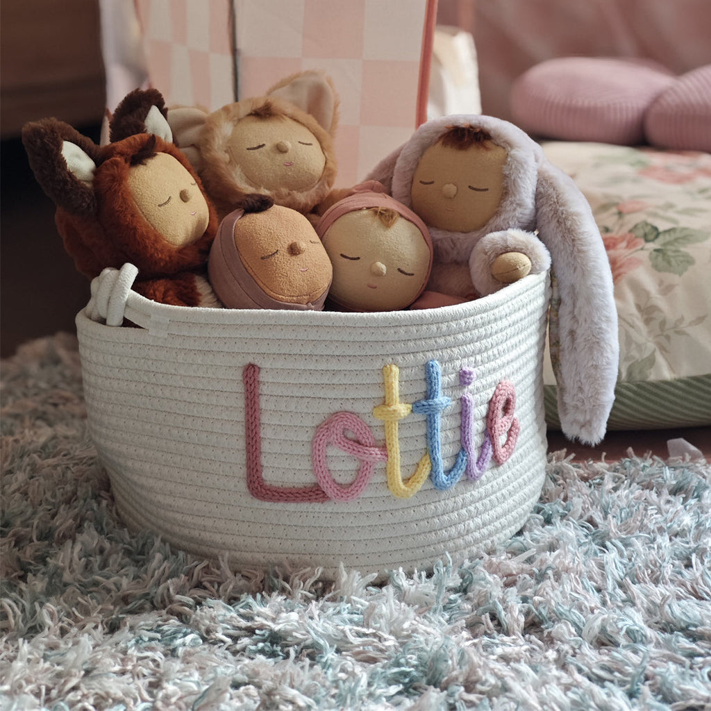 Personalized Knitted Basket